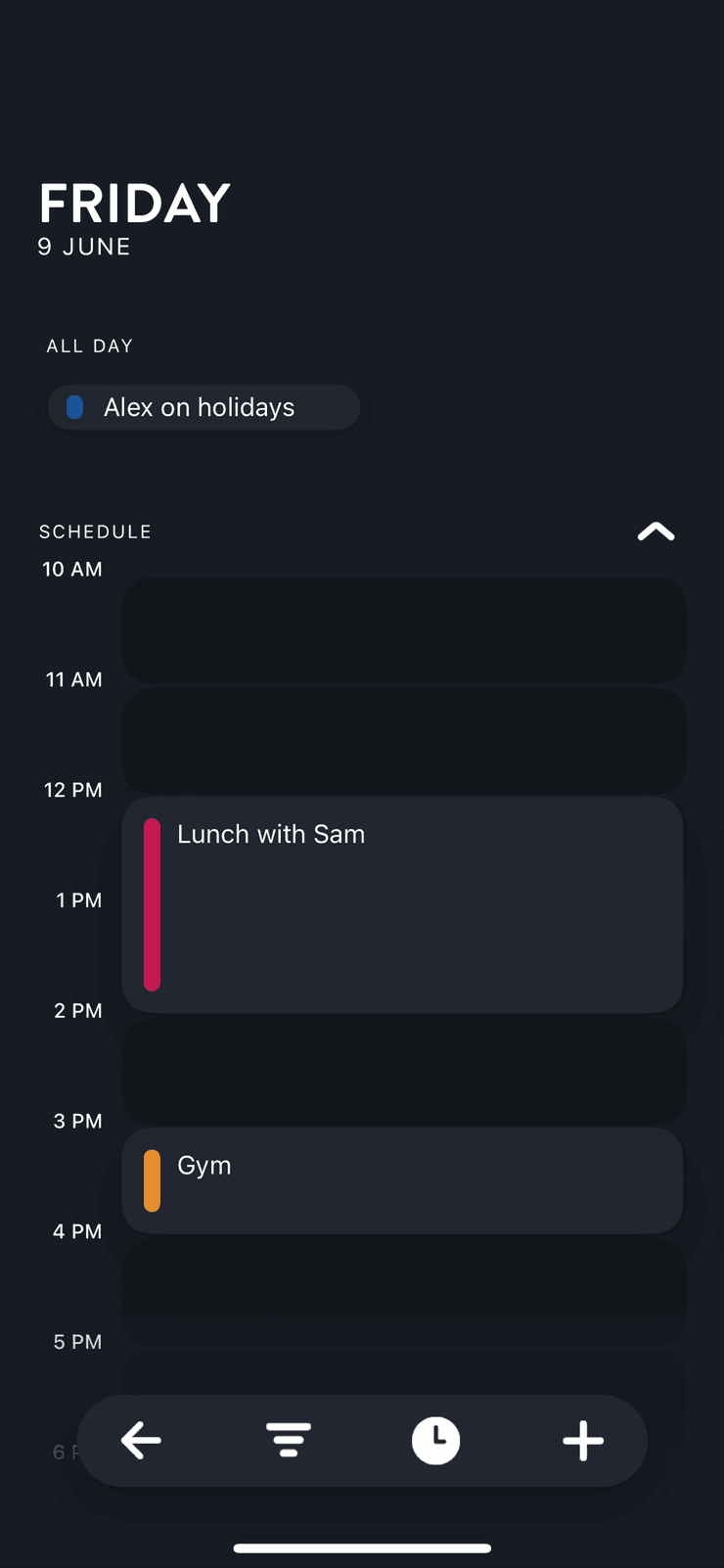 Timepage Hourly Layout